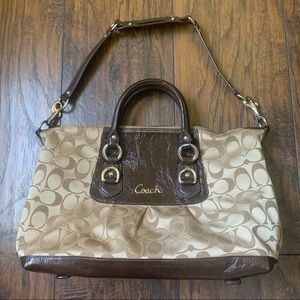 Coach brown shoulder bag